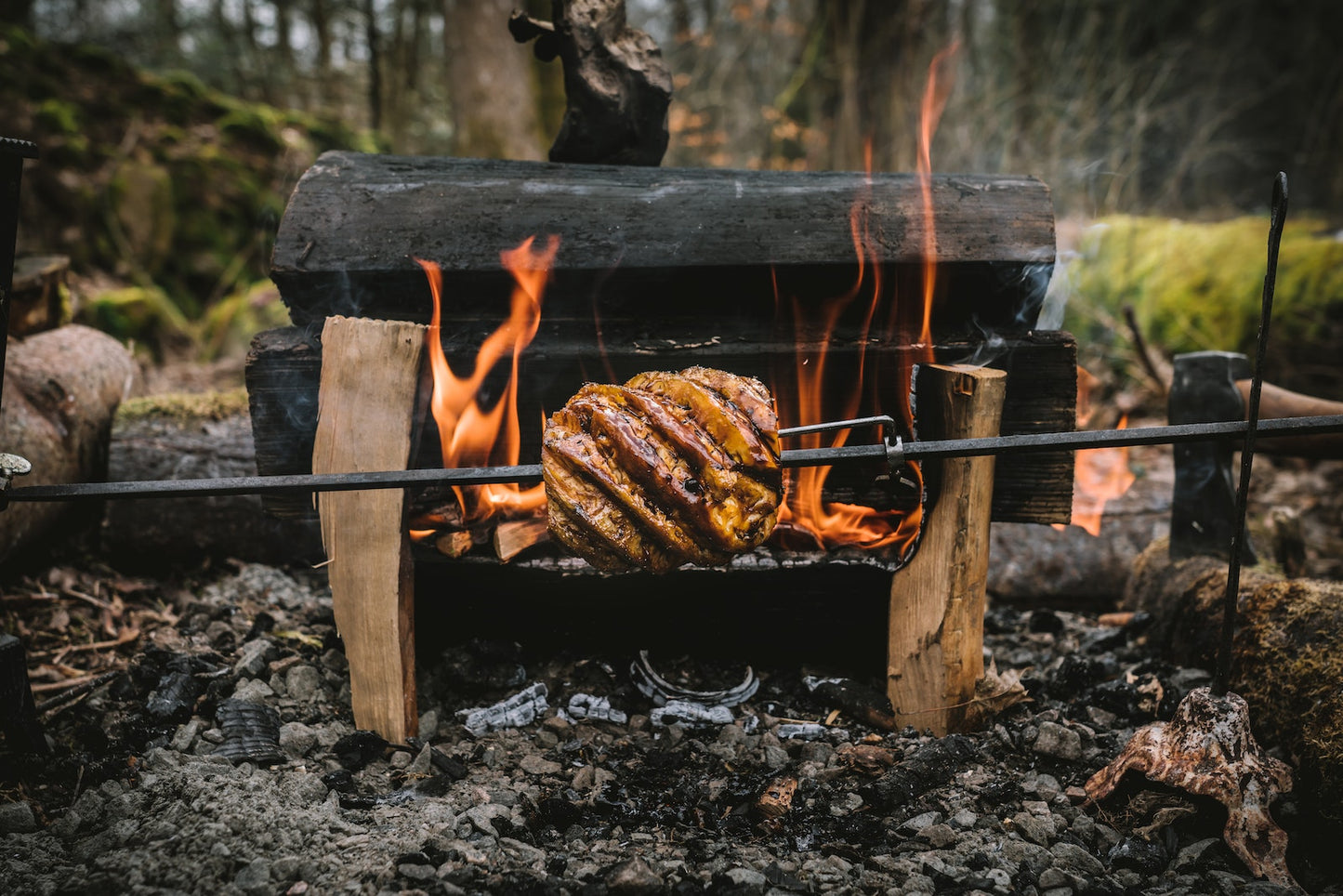 COOKING ON FIRE